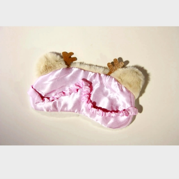 2sets Eye cover sleeping mask plush christmas gift fluff cute deer - Picture 11 of 12